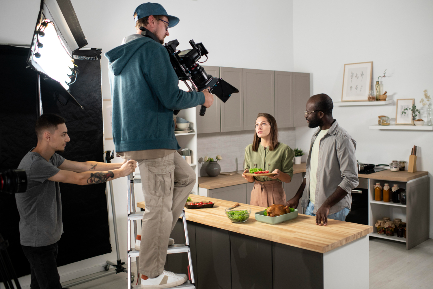 filming a commercial